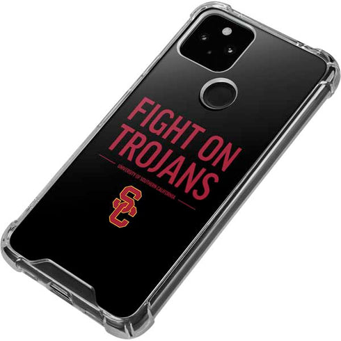 University of Southern California Fight On Trojans Google Pixel 5 Clear Case